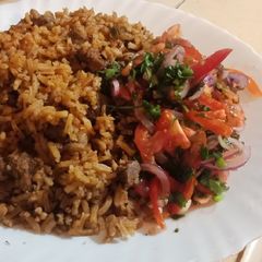 A picture of Beef Pilau 😋.