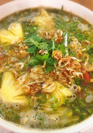 Hình của món Canh ngao chua.