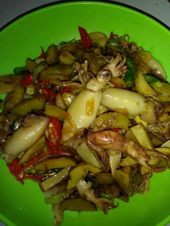 Cara Sederhana Menyiapkan Resep  Jengkol cumi asin manis pedas.. yang Enak Banget, Lezat