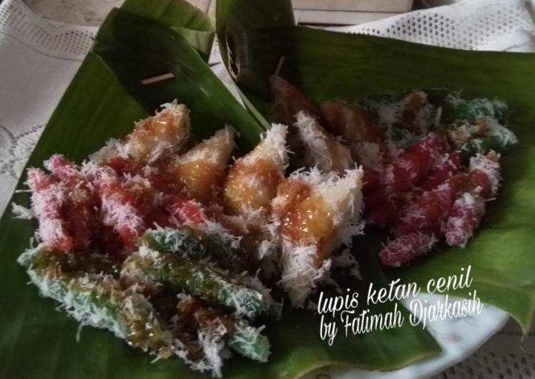 resep cara bikin Lupis Ketan Cenil