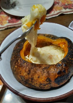 Una foto de Zapallo fondue