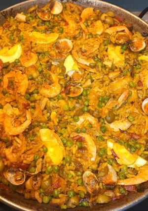 Una foto de Mi mejor paella de marisco