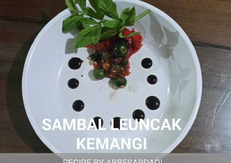 Bagaimana Membuat Sambal leuncak kemangi, Lezat Sekali