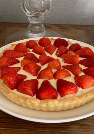 Une photo de Tarte au fraises
