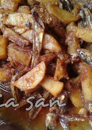 Foto resep Oseng teri kentang
