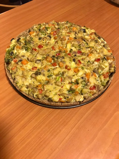 Una foto de Quiche de verduras y champiñón