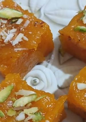 A picture of Delicious and Tasty Haldiram Mango Halwa Recipe.