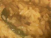 Una foto de risotto de champiñon