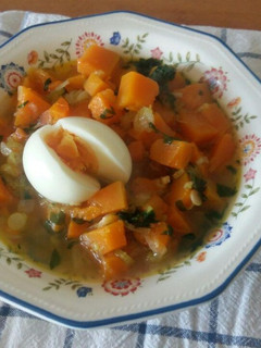 Una foto de Potaje de calabaza vegetariano