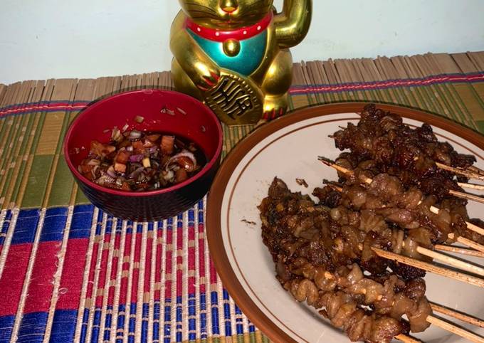 Sate kulit ayam yakitori