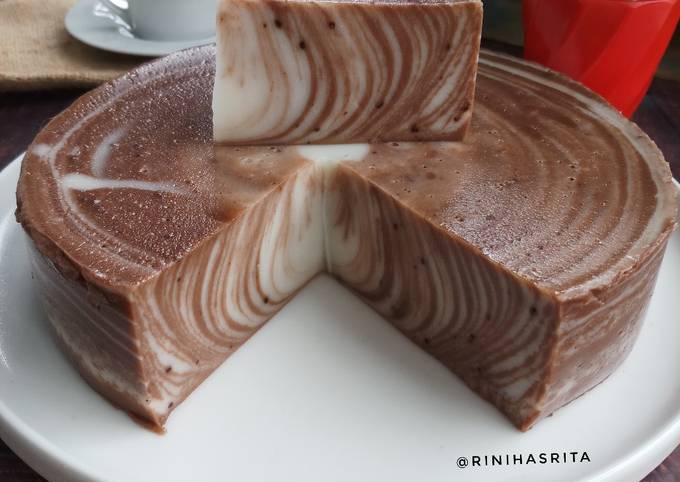 puding corak coklat susu