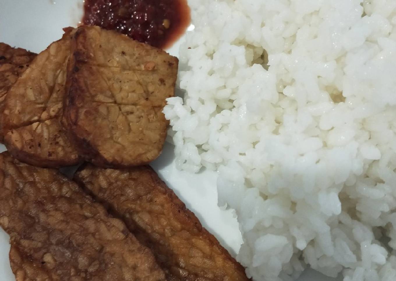 Tempe Goreng / Crispy fried tempe
