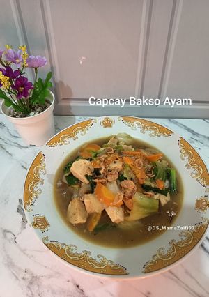 Foto resep Capcay Sayur Bakso Ayam