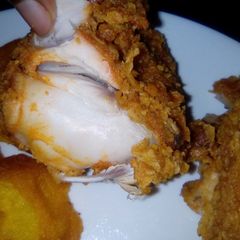 A picture of Oven baked KFC chicken.