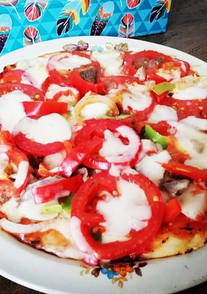 O poză a rețetei Pizza rapidă la tigaie fără gluten/fără ou.
