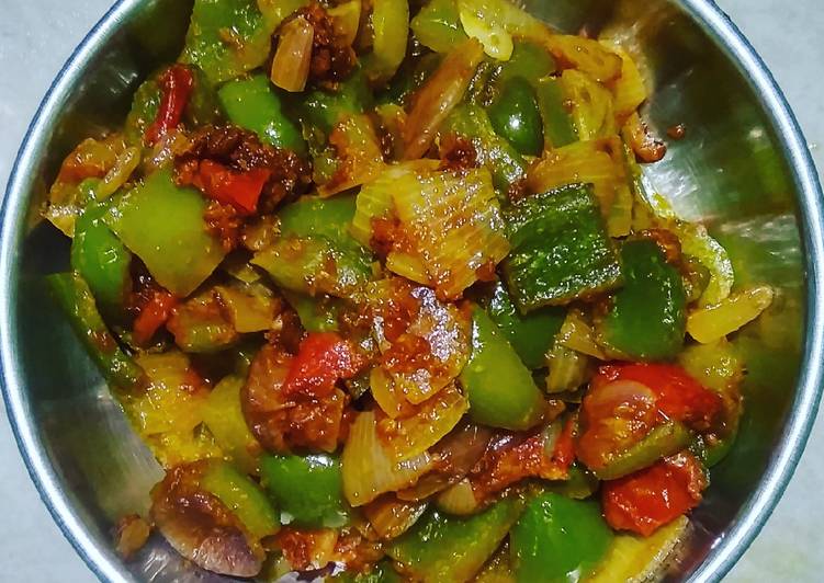 Steps to Prepare Any-night-of-the-week Capsicum veg