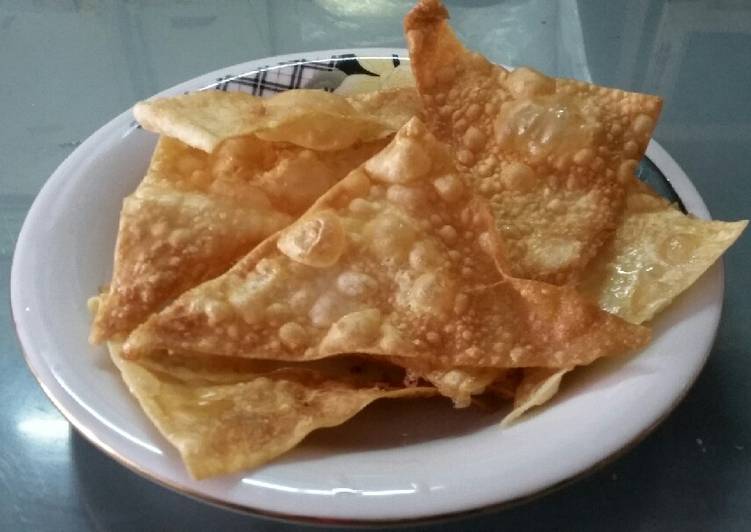 Resep Kulit pangsit goreng, Enak Banget