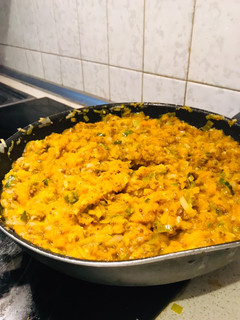 A picture of Banger Pumpkin and meat sauce 🇮🇹 🇮🇳.