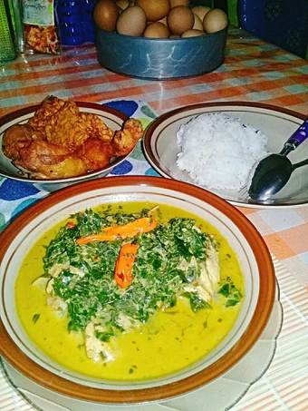 Langkah Gampang Membuat Resep Gulai Daun Ubi (Daun Singkong) Tumbuk yang Menggugah Selera Anti Ribet, Menggugah Selera