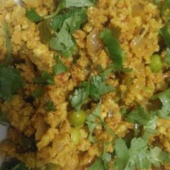 Soya granules veggies A picture of Soya granules veggies.
