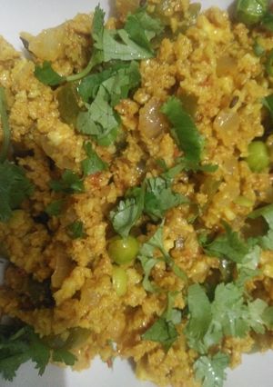 A picture of Soya granules veggies.