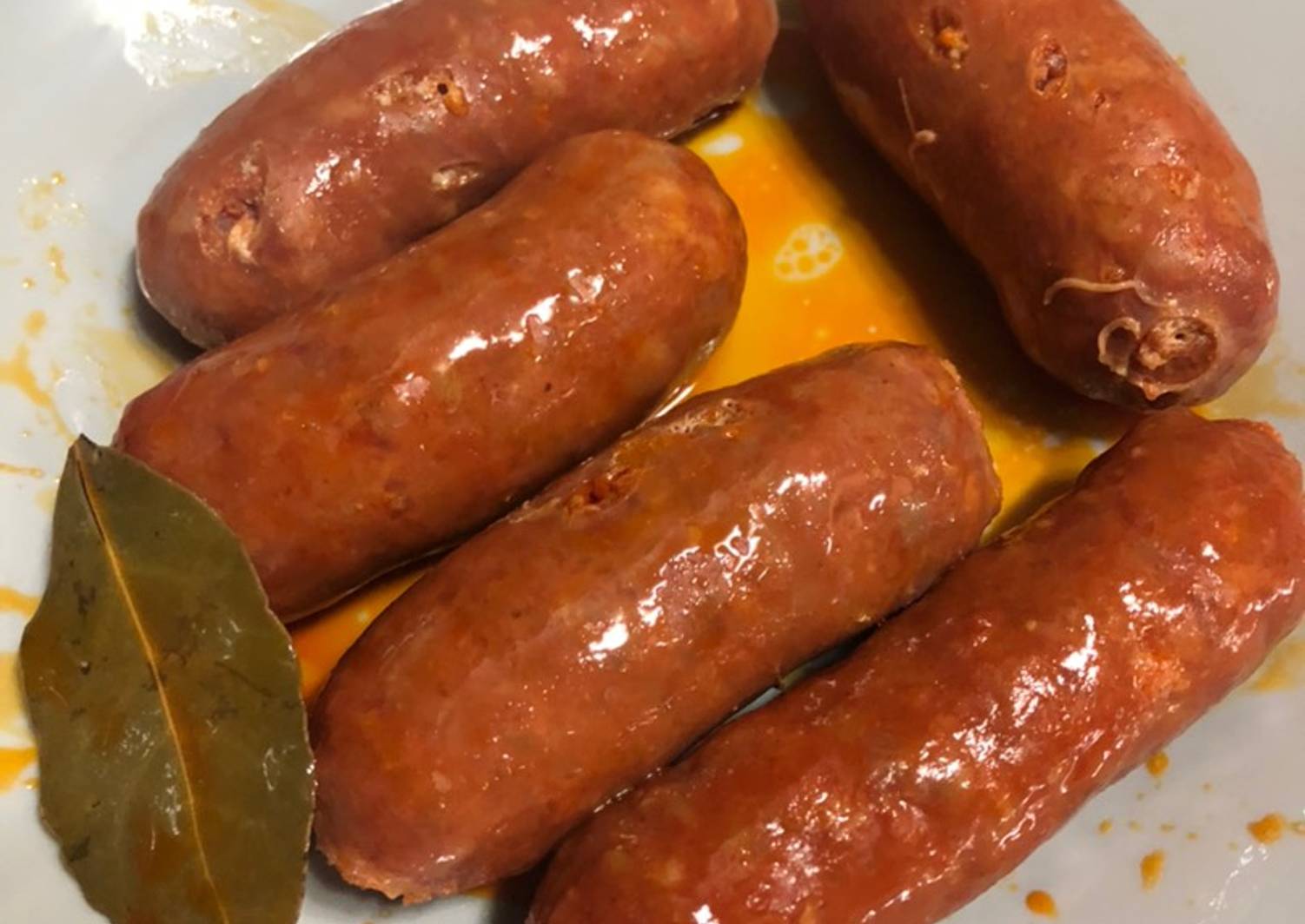 Chorizos a la sidra en Crock pot Receta de Mar Vilches Carrasco Cookpad