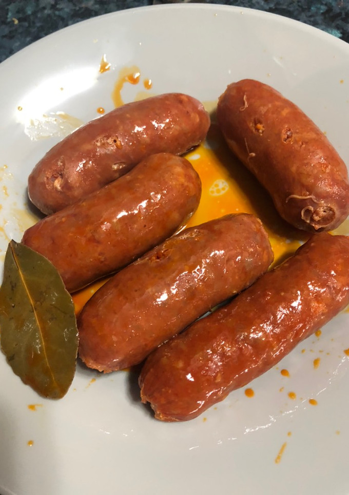 Una foto de Chorizos a la sidra en Crock pot