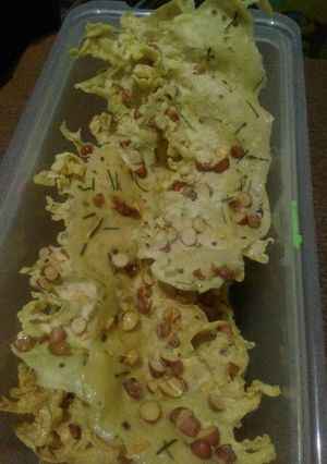 Foto resep Peyek kacang gurih renyah