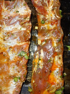 Una foto de Costillas de cerdo a la brasa