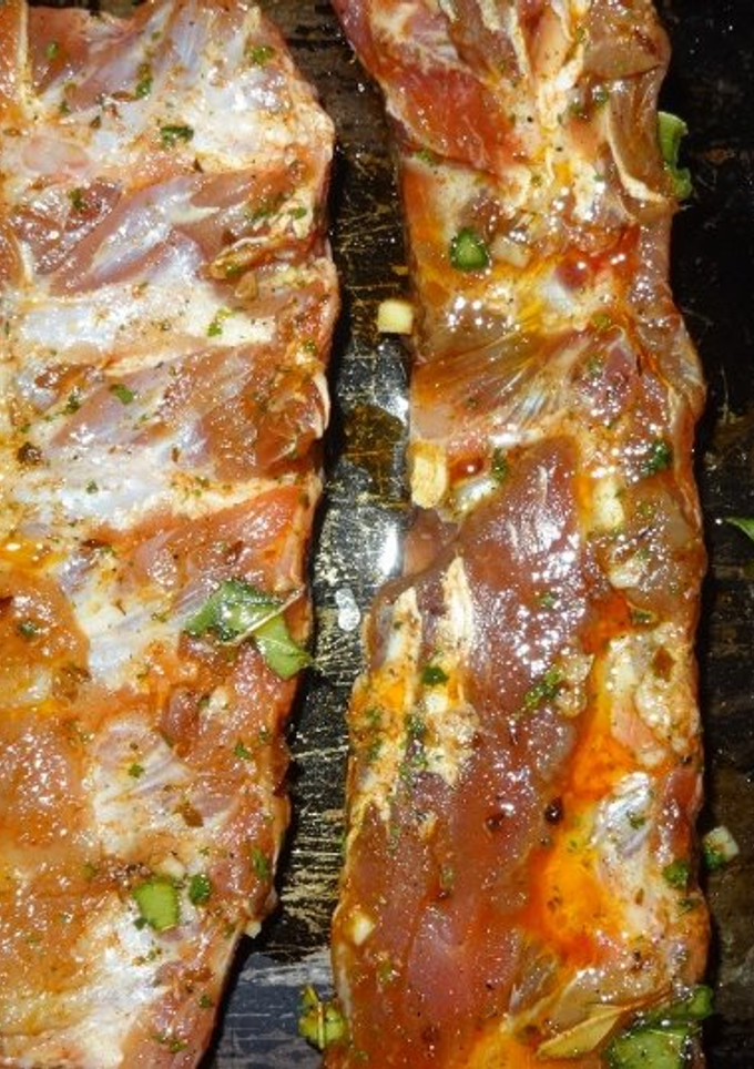 Una foto de Costillas de cerdo a la brasa