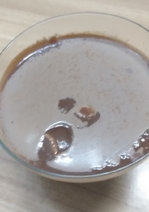 A picture of Eggless Chocolate Panna Cotta without Cream.