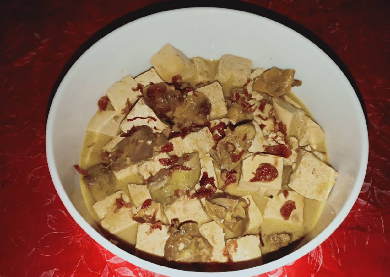 Semur tahu dan ati ampela