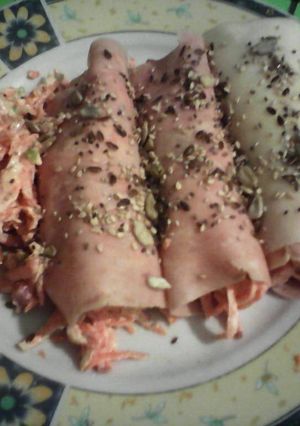 Una foto de Rollitos de jamón sin cocción
