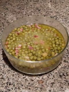 Una foto de Guisantes con jamón thermomix