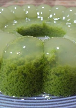 Foto resep Puding Lumut Pandan (Tidak amis ; matcha taste)