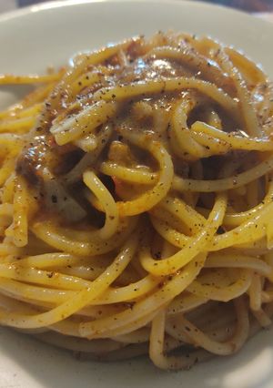 Foto di Spaghetti Aglio,Olio, Peperoncino e Ricci di Mare