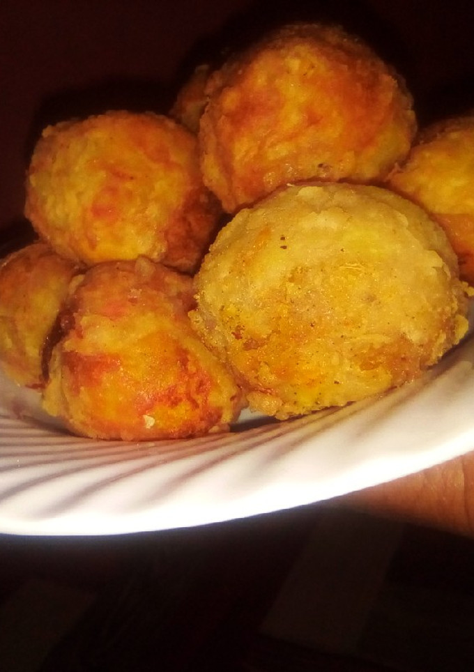 Sweet Potatoes balls ainihin hoton girkin