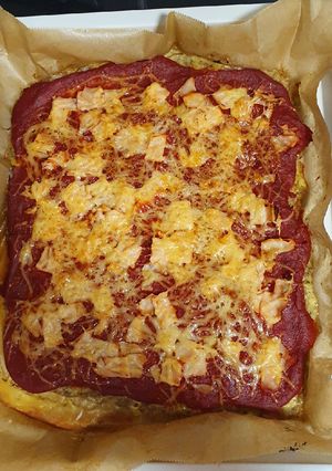 Keto pulykamell pizza recept fotója