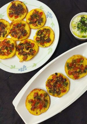 A picture of Corn Mini Uttapam.