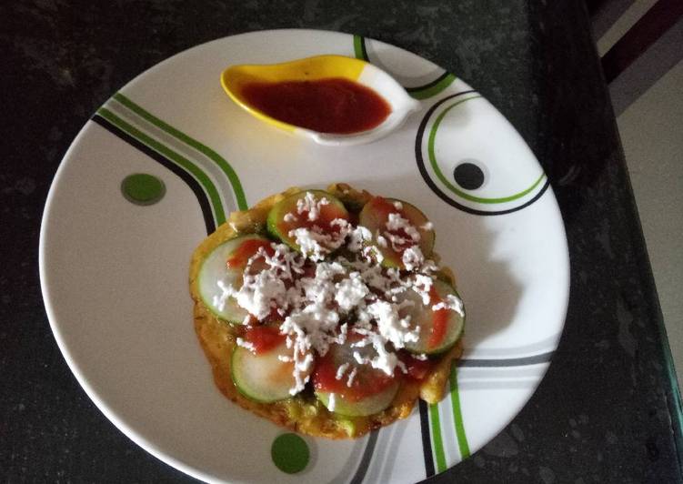 Step-by-Step Guide to Prepare Quick Cucumber paneer pizza