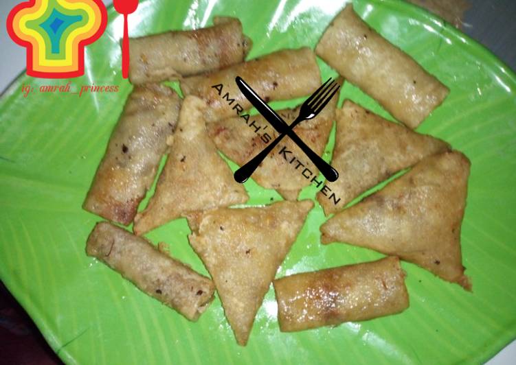 Steps to Prepare Favorite Samosa and spring rolls
