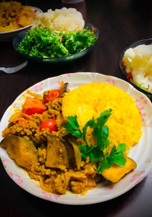 Una foto de Curry de carne molida Keema Curry Japonés KEEMACURRY🇮🇳🇺🇾🇯🇵キーマカレー