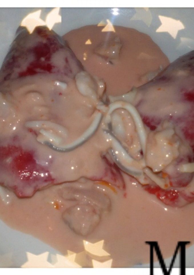 Una foto de Pimientos rellenos de gulas