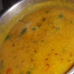 A picture of Yellow moong dal.