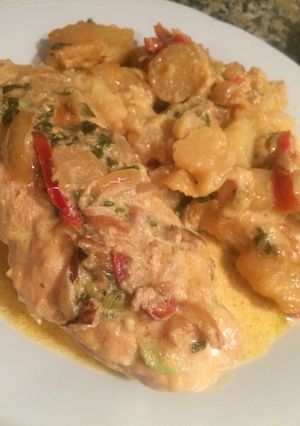 Una foto de Supremas rellenas con crema de verdeo