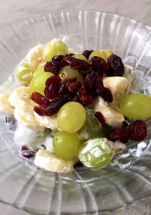 Una foto de Bowl de fruta y crema
