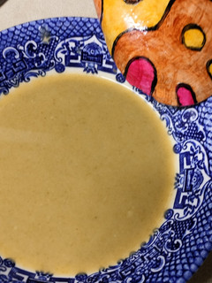 Una foto de Crema de acelgas y batata