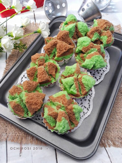 Foto resep 7.Bolkus Pandan Coklat Mekar #PekanInspirasi #prramadhan_takjil