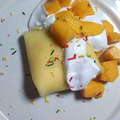 Mango crepes 😋 A picture of Mango crepes 😋.