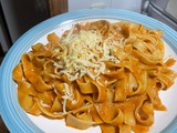 Pasta con salsa de verduras